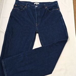 RE/DONE Men's  Straight Fit, Button Fly, Loose Jeans 32/30